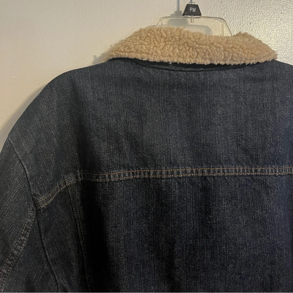 Shearling Denim Jacket - Picture 6 of 8